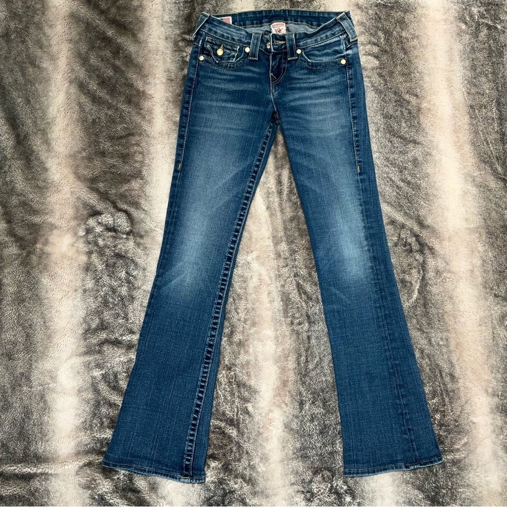 True Religion Blue Flare & Wide Leg Jeans